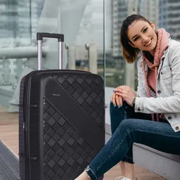 Polo Class Set Of 2 Textured Hard Sided Trolley Suitcase with Vanity-15