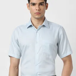 Van Heusen Textured Spread Collar Formal Cotton Shirt-image-79