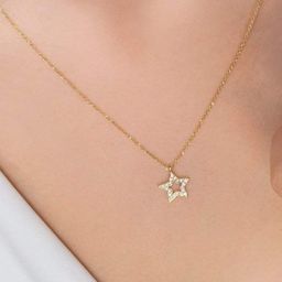 Tipsy closet Gold-Plated American Diamond Stainless Steel Necklace-image-82