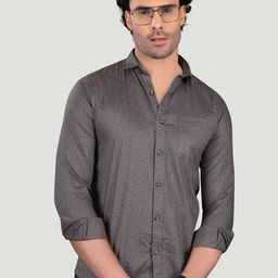 ALMATY Men Comfort Slim Fit Opaque Printed Casual Shirt-image-26