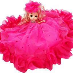 Cute Doll with Blonde hairs|Movable body and attached Keyring for Girls-19