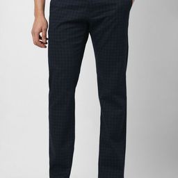 Van Heusen Sport Men Checked Slim Fit Mid-Rise Chinos-picture-19