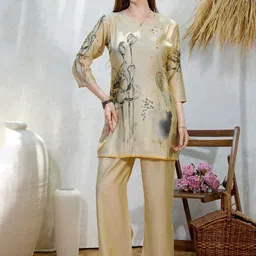 NIGHT FLOSS Printed Tunic With Palazzo Co-Ords-43