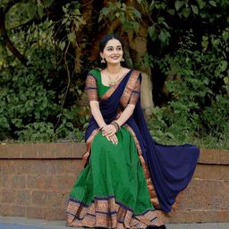 MANMOHITSAREE Zari Work Semi-Stitched Lehenga & Unstitched Blouse With Dupatta image 5