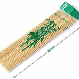 nimkars Bamboo Round 8 Inch For Cooking ,Roasting Disposable Bamboo Roast Fork, Fruit Fork, Salad Fork, Dessert Fork, Serving Fork Set image 4