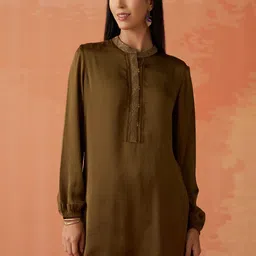 Lakshita Women EmbroideredMandarin Collar Tunic-picture-48