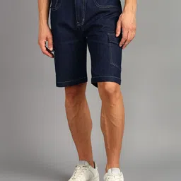 ANGERHOOD Men Slim Fit Denim Denim Shorts-picture-0
