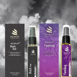 WILDPLAY Set Of 2 Fantasy & Black Oud Alcohol Free Perfume - 8 ml Each-37