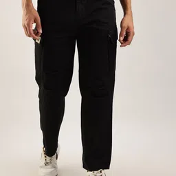 THE BEETEL HOUSE Men Relaxed Fit Heavy Air Cargos Trousers-31
