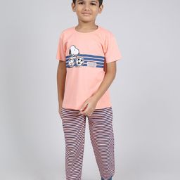 Here&Now X Denikid Boys Printed Pure Cotton T-shirt with Pyjamas-picture-38