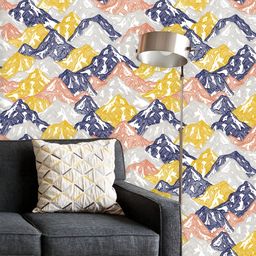 ArtzFolio Printed UV-Resistant Anti-Bacterial Mountain Pattern Peel & Stick Wallpaper-image-40
