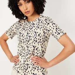 max Women Animal Printed Round Neck T-shirt-picture-10