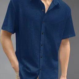 Metronaut Spread Collar Regular Fit Shirt-image-83
