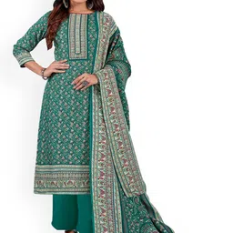 DRAVINAM Trends Ethnic Motifs Printed Unstitched Dress Material-image-38