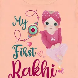 Arvesa My First RakhiPrinted Romper image 2