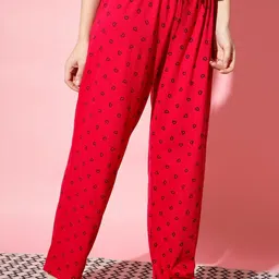 TRENDY WORLD Pack Of 2 Women Printed Cotton Lounge Pants-picture-46