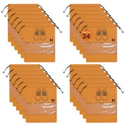 Aura Orange Set of 6 Regular Shoes Organiser Organisers-69