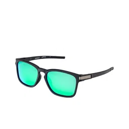 AFERELLE Unisex Square Sunglasses with Polarised Lens RBLKGREENV0 image 3