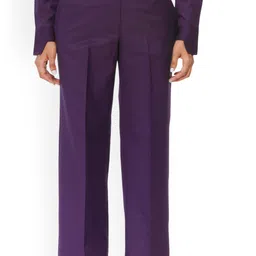 QUA Women Tailored Straight Fit High-Rise Trousers-image-8