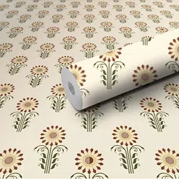 DeCorner Beige & Green Printed Self-Adhesive & Durable WallSticker-picture-41