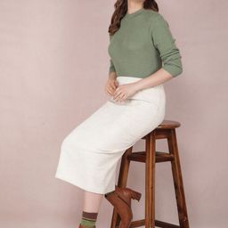 Crimsoune Club Women Winter Wearing Round Neck Long Sleeves Solid Pullover Sweaters-image-37