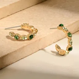 Accessorize Circular Half Hoop Earrings-84