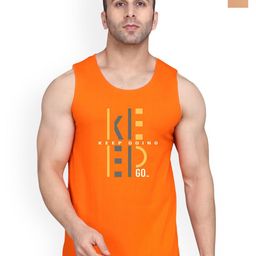 SLOWLORIS Men Pack Of 2 Printed Bio-Wash Combed Cotton Gym Vest-picture-29