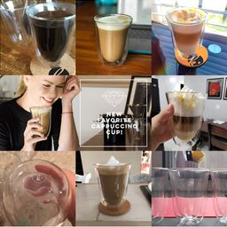We3 Transparent Solid Glass Matte Mugs Set of Cups and Mugs image 4