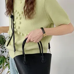CORSICA Embellished PU Oversized Bucket Tote Bag with Bow Detail-picture-30