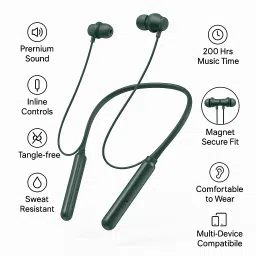 D59 Upto 40H Playtime*, ENC, Fast Charging Dual Pairing Neckband Bluetooth Headset-image-43