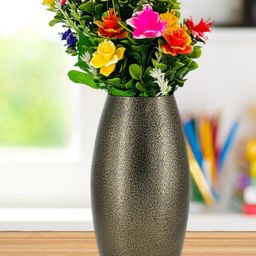 DECORSMITH Black & Gold Toned Texture OVal Shape Vase-image-30