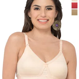 College Girl Pack Of 3Full Coverage Lightly Padded Seamless Everyday Bra-picture-9