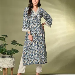 Sangria Printed A-Line Kurta-picture-55