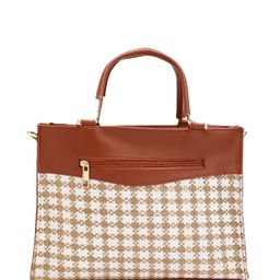FABBHUE Checked Swagger Handheld Bag with image 4