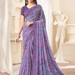 Reboot Fashions Abstract Printed Pure Georgette Maheshwari Saree-picture-7