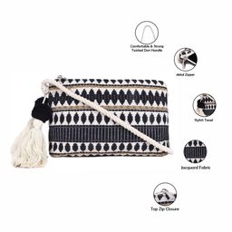 ASTRID Textured Structured Sling Bag image 5