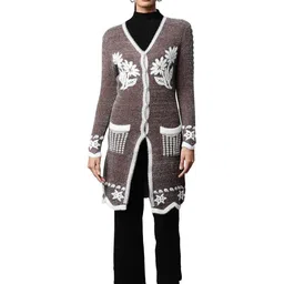 Global Republic Women Floral Printed Longline Cardigan-image-81