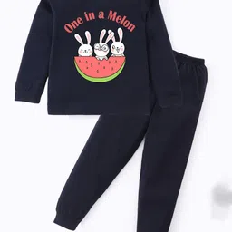 BLUSHES Kids One In Melon Printed Pure Cotton Night Suit-image-9