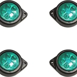 7 SMD/LED Front/Rear Side Marker Lights 4 Piece Set for Universal Vehicles Car Dash Indicator Lamp-image-2