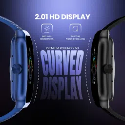 Cellecor RISE 2.01" Curved HD Display | 800 NITS| AOD| BT-Calling| AI Voice Assistance Smartwatch image 2