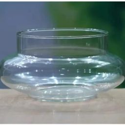Lucky maboo glass pot only 3 layer bamboo planter plant are not included Glass Vase-image-91