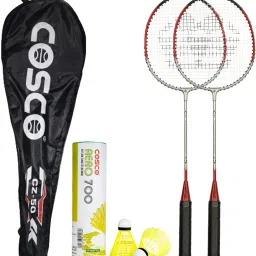 Combo of 8, 2 CZ 50 Force Badminton Racket With 6 Shuttle Aero 700 Box Multicolor Strung Badminton Racquet-picture-27