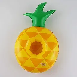 nyrwana delivering smiles in inida Inflatable Pineapple Shape Drink Holders Inflatable Pool Party 6Pc Drink Floats Inflatable Inflatable Toy Pump image 2