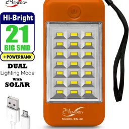 USB Mobile Power Bank with 21 LED Light Rechargeable Solar 5 hrs Lantern Emergency Light-26