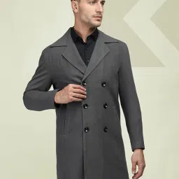 Polyester Solid Coat For Men-image-77