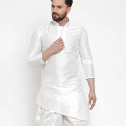 kaifoo Men Self Design Dupion Silk Ethnic Dress-picture-0
