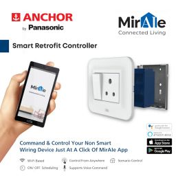 Anchor by Panasonic 25A Smart switch module| 6 Switch Smart Controller 1 Node|RetroFit with Manual Control|Works with Alexa & Google Assistant|Convert a normal switchboard to Smart Switchboard,(24009) image 3
