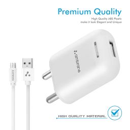 Ambrane USB Port Charger, 12W Fast Charging Mobile Adapter for iPhone & Android, Bluetooth Devices, Smartwatch, High-Speed, BIS Certified, Universal Compatibility, Compact & Travel Friendly (AWC-38) image 3