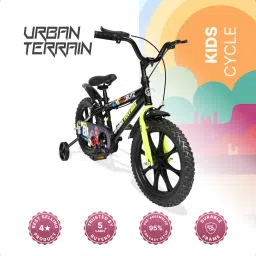 Blitz Cycles for Boys/Girls Kids Ages 4 to 6 Comes with Training Wheels 16 T (inch) Hybrid Cycle/City Bike-image-25