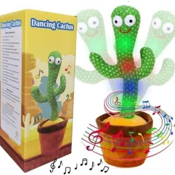 Dancing Cactus, Dancing Cactus Talking, Singing, Repeating Plush Toy for Kids-29